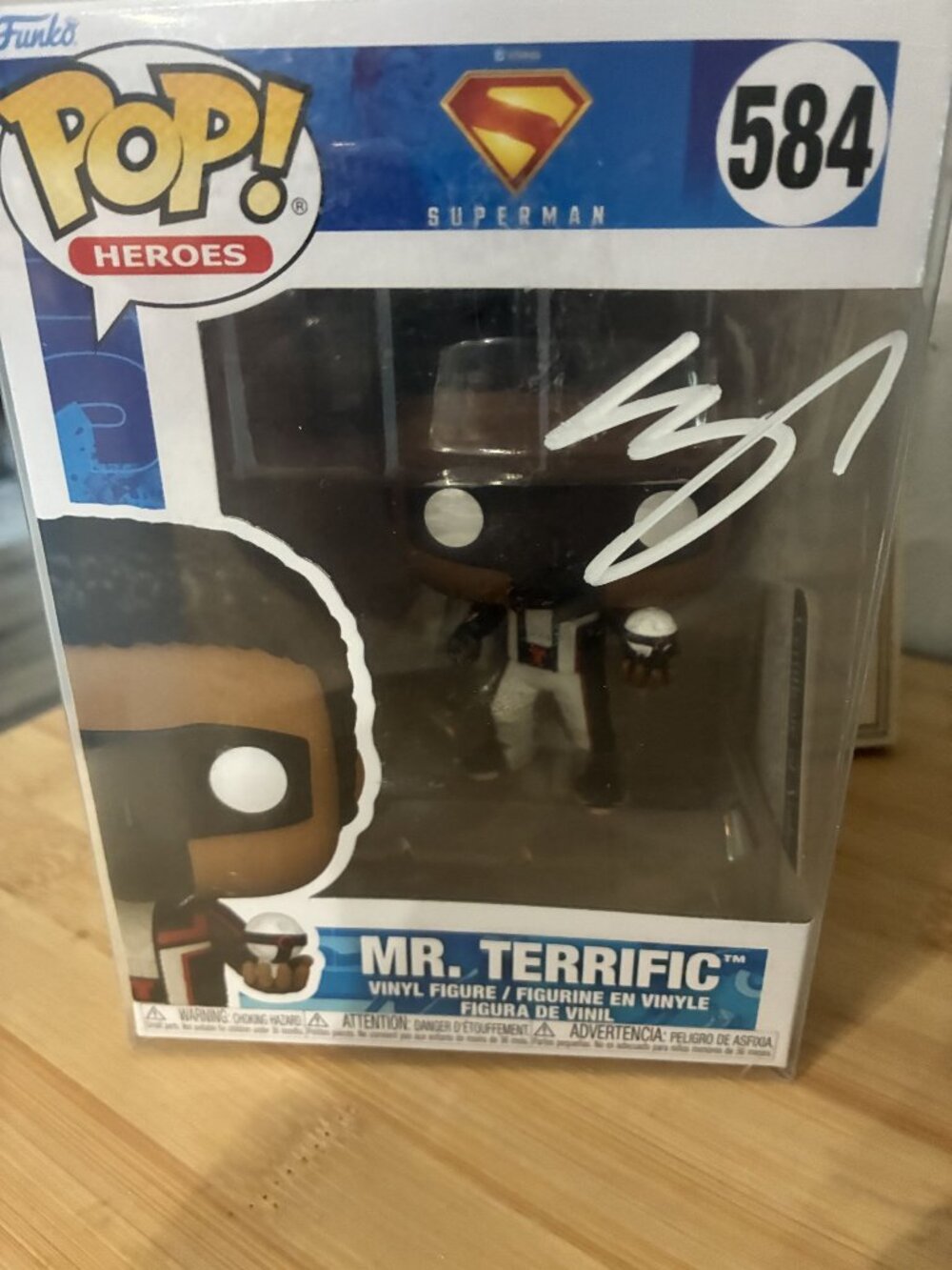 Funko Pop Heroes Mr. Terrific #584 Superman Series Vinyl Figure Edi Gathegi